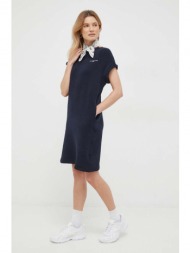 φόρεμα tommy hilfiger χρώμα: ναυτικό μπλε 66% βαμβάκι, 34% πολυεστέρας