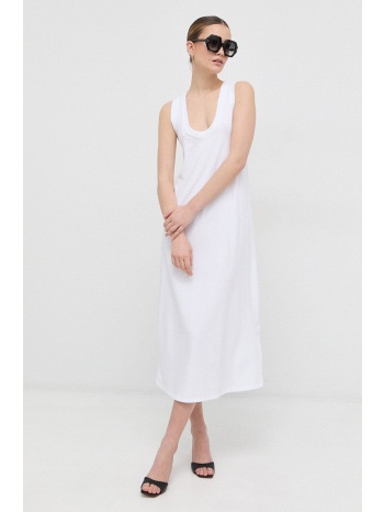 φόρεμα max mara leisure χρώμα άσπρο 92% βαμβάκι, 8% σπαντέξ