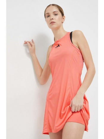 φόρεμα adidas performance χρώμα πορτοκαλί υλικό 1 100%