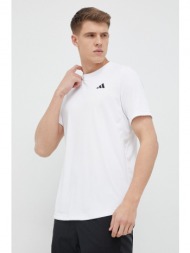 μπλουζάκι προπόνησης adidas performance club χρώμα: άσπρο 100% ανακυκλωμένος πολυεστέρας