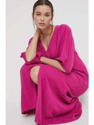 φόρεμα medicine χρώμα: ροζ 100% βισκόζη