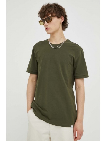 βαμβακερό μπλουζάκι les deux χρώμα πράσινο 100% βαμβάκι