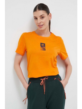 αθλητικό μπλουζάκι mammut core emblem χρώμα πορτοκαλί 50%