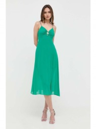 φόρεμα morgan χρώμα: πράσινο 100% πολυεστέρας