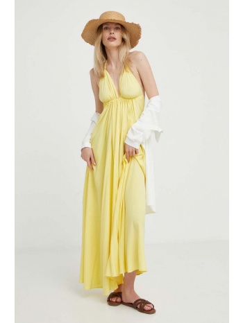 φόρεμα answear lab χρώμα κίτρινο 100% βισκόζη