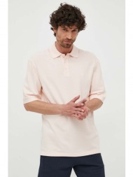 βαμβακερό μπλουζάκι πόλο united colors of benetton χρώμα: ροζ 100% βαμβάκι