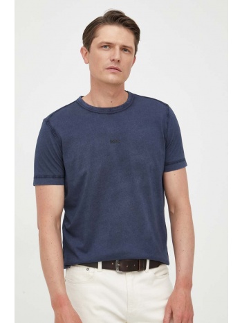 βαμβακερό μπλουζάκι boss orange boss orange χρώμα ναυτικό