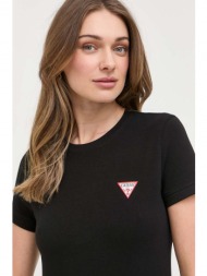 μπλουζάκι guess χρώμα: μαύρο 95% βαμβάκι, 5% σπαντέξ