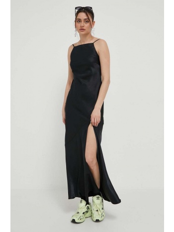 φόρεμα abercrombie & fitch χρώμα μαύρο κύριο υλικό 67%