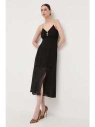 φόρεμα morgan χρώμα: μαύρο 100% πολυεστέρας