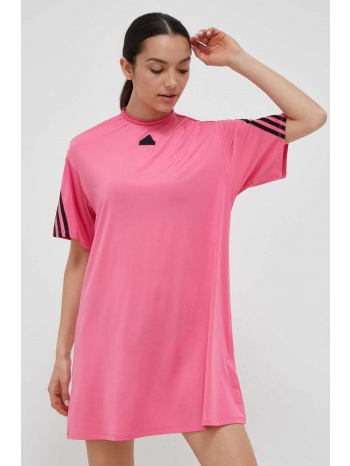 φόρεμα adidas χρώμα ροζ 88% ανακυκλωμένος πολυεστέρας, 12%