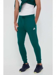 παντελόνι φόρμας adidas χρώμα: πράσινο 70% βαμβάκι, 30% ανακυκλωμένος πολυεστέρας