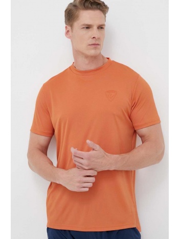 αθλητικό μπλουζάκι rossignol χρώμα πορτοκαλί κύριο υλικό