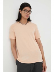 βαμβακερό μπλουζάκι american vintage χρώμα: πορτοκαλί 100% βαμβάκι