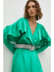 φόρεμα 2ndday mavis χρώμα: πράσινο 100% πολυεστέρας