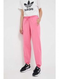 παντελόνι φόρμας adidas χρώμα: ροζ κύριο υλικό: 80% βαμβάκι, 20% ανακυκλωμένος πολυεστέρας
πλέξη λασ
