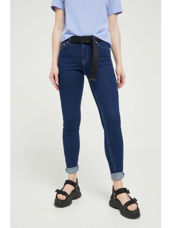 τζιν παντελονι tommy jeans nora χρώμα ναυτικό μπλε 98%