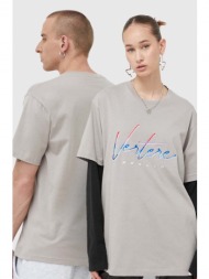 βαμβακερό μπλουζάκι vertere berlin χρώμα: μπεζ 100% βαμβάκι