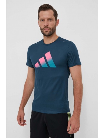 μπλουζάκι για τρέξιμο adidas performance run icons χρώμα