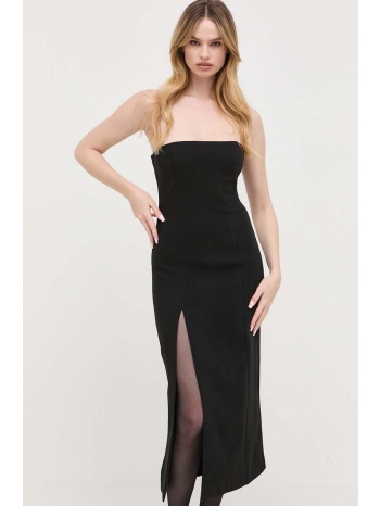 φόρεμα bardot χρώμα μαύρο κύριο υλικό 100%