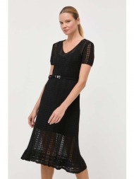 λινό φόρεμα miss sixty χρώμα: μαύρο κύριο υλικό: 69% λινάρι, 31% μετάξι
φόδρα: 100% πολυεστέρας