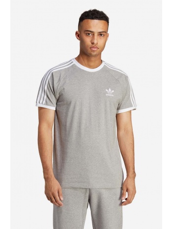 βαμβακερό μπλουζάκι adidas originals ανδρικά, χρώμα γκρι