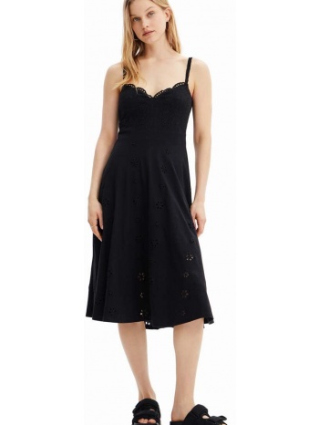 φόρεμα desigual χρώμα μαύρο υλικό 1 96% βισκόζη, 4%