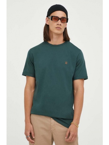 βαμβακερό μπλουζάκι les deux χρώμα πράσινο 100% βαμβάκι
