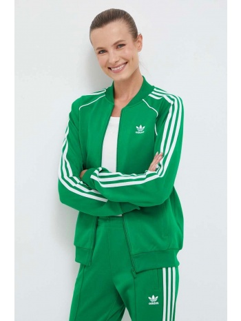 μπλούζα adidas originals χρώμα πράσινο 50% βαμβάκι, 43%