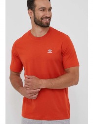 βαμβακερό μπλουζάκι adidas originals χρώμα: πορτοκαλί 100% βαμβάκι
