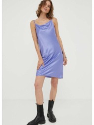 φόρεμα από συνδιασμό μεταξιού samsoe samsoe χρώμα: μοβ κύριο υλικό: 66% βισκόζη, 34% μετάξι
φόδρα: 1