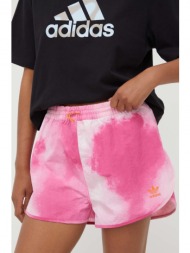 σορτς adidas originals χρώμα: ροζ 100% πολυαμίδη