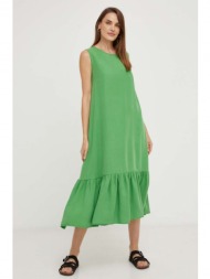 φόρεμα answear lab χρώμα: πράσινο 100% βισκόζη