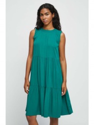φόρεμα medicine χρώμα: πράσινο 100% βισκόζη