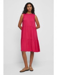 φόρεμα medicine χρώμα: ροζ 100% βισκόζη