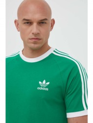 βαμβακερό μπλουζάκι adidas originals χρώμα: πράσινο 100% βαμβάκι