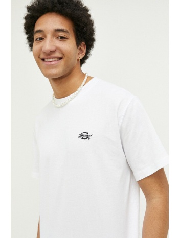 βαμβακερό μπλουζάκι dickies χρώμα άσπρο 100% βαμβάκι