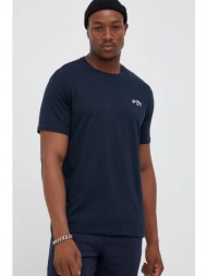 βαμβακερό μπλουζάκι billabong χρώμα: ναυτικό μπλε 100% βαμβάκι