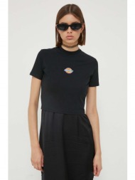 μπλουζάκι dickies χρώμα: μαύρο 95% βαμβάκι, 5% σπαντέξ
