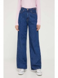 τζιν παντελονι tommy jeans claire χρώμα: ναυτικό μπλε 80% βαμβάκι, 20% ανακυκλωμένο βαμβάκι