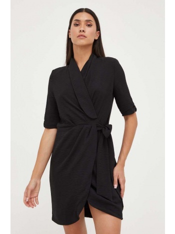 φόρεμα morgan χρώμα μαύρο κύριο υλικό 100%