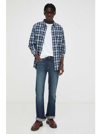 τζιν παντελονι levi`s 527 slim boot cut χρώμα ναυτικό μπλε