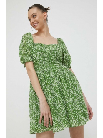 φόρεμα abercrombie & fitch χρώμα πράσινο κύριο υλικό 100%