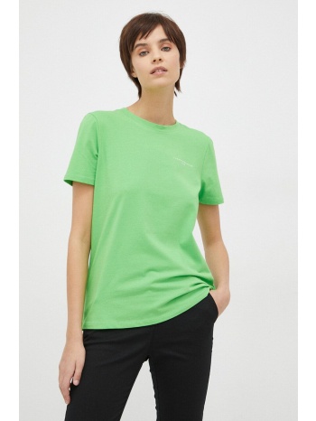 μπλουζάκι tommy hilfiger χρώμα πράσινο 95% βαμβάκι, 5%