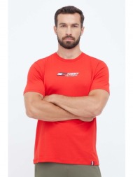 μπλουζάκι tommy hilfiger χρώμα: κόκκινο 95% βαμβάκι, 5% σπαντέξ