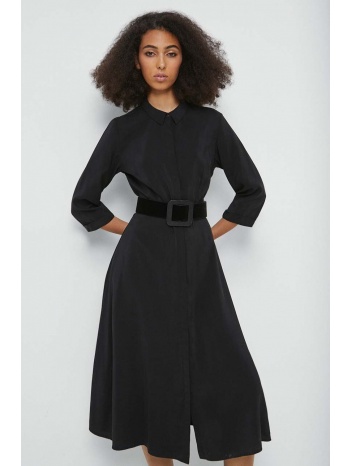 φόρεμα medicine χρώμα μαύρο 80% modal, 20% πολυεστέρας