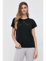 βαμβακερό μπλουζάκι twinset χρώμα: μαύρο υλικό 1: 100% βαμβάκι
υλικό 2: 100% πολυεστέρας
υλικό 3: 95