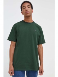 βαμβακερό μπλουζάκι vans χρώμα: πράσινο 100% βαμβάκι