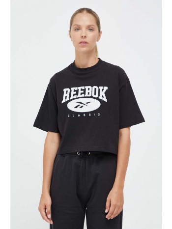 βαμβακερό μπλουζάκι reebok classic χρώμα μαύρο κύριο