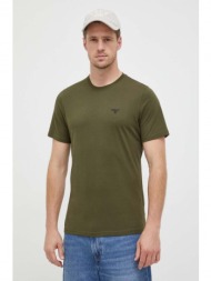 βαμβακερό μπλουζάκι barbour χρώμα: πράσινο κύριο υλικό: 100% βαμβάκι
πλέξη λαστιχο: 96% βαμβάκι, 4% 